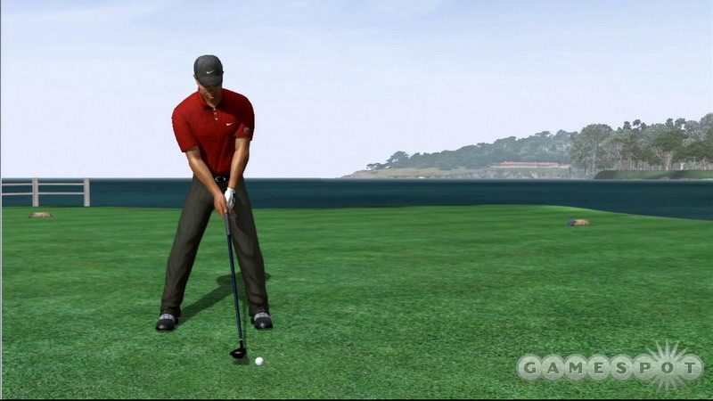 PGA Tour pros and created golfers mix and mingle in Tiger 06 for Xbox 360.