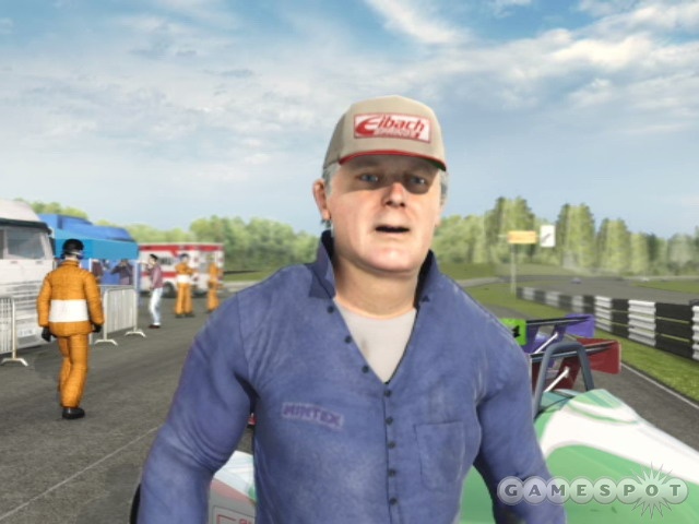 Your mechanic is looking better than ever in TOCA Race Driver 3.