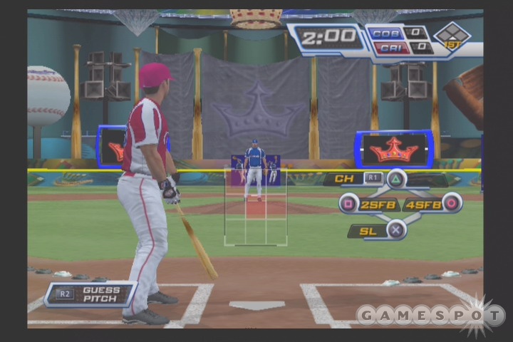 King of the Diamond mode pits batter against pitcher in a fast-paced minigame.