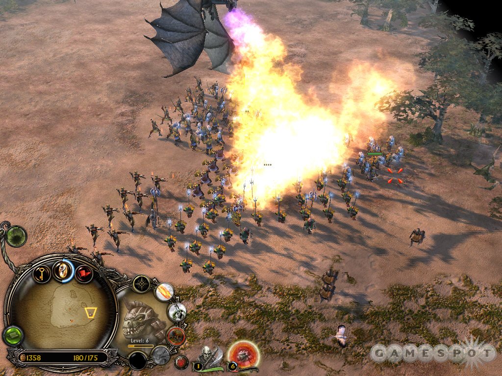 There's nothing like unleashing a dragon on a massed army below.