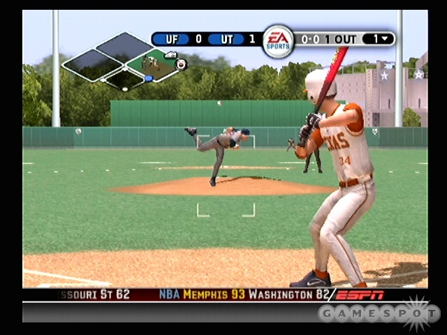 This year, the default hitting interface uses the analog stick to simulate the swinging of a bat.