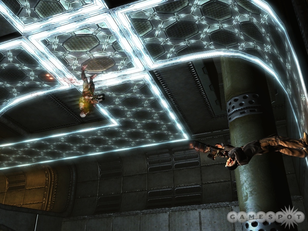 Wall-walking will play a significant role in multiplayer. Now the walls and ceilings are fair game.