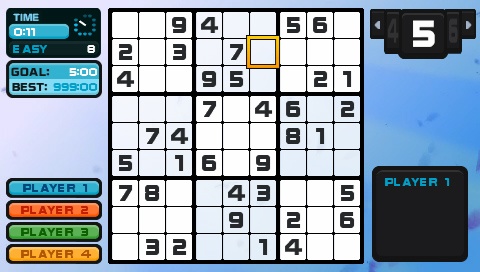  No, it's not a crossword puzzle. And it has nothing to do with Minesweeper, either. It's Sudoku!
