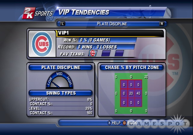 An insane level of stat-tracking is a highlight of 2K6's VIP system this year.