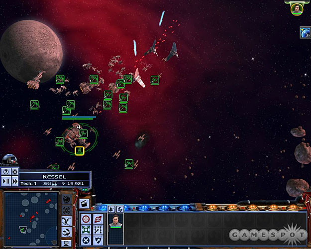 Be sure to keep your Y-Wings in groups of two or three ships so that you can hit all of the shuttles at once.