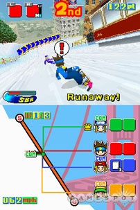 SSX meets Mario Kart in this unique snow-themed racing game.