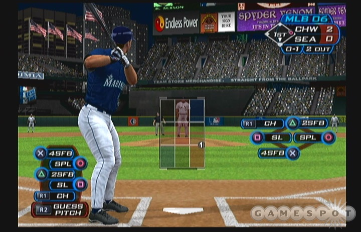 The default hitting and pitching viewpoints and interfaces are fairly standard.