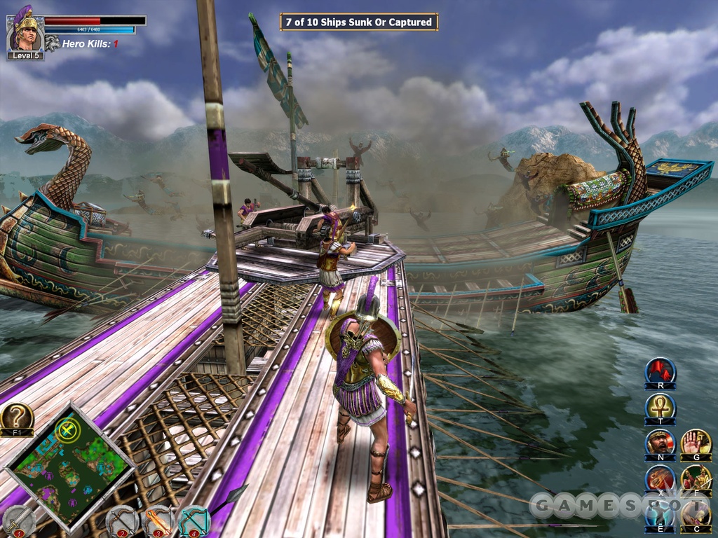 Naval combat is one of the big features of the game.