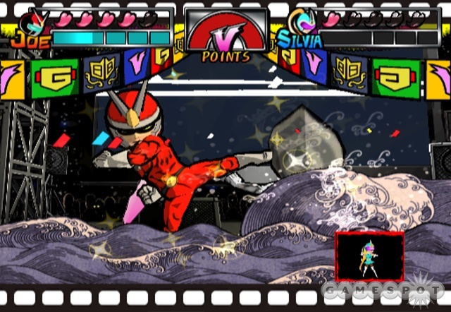 All the Viewtiful Joe characters and scenes are as campy as ever on the PSP.