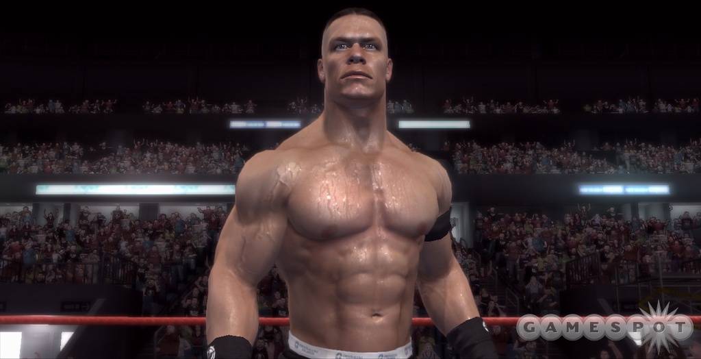 John Cena and his sweat, brought to you courtesy of the Xbox 360 and PlayStation 3.