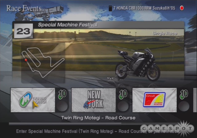 There are a ton of motorcycles to choose from, and they all look and sound great.