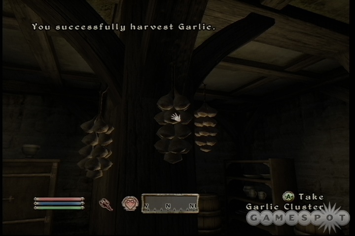 Look for cloves of garlic in the basements of Skingrad.