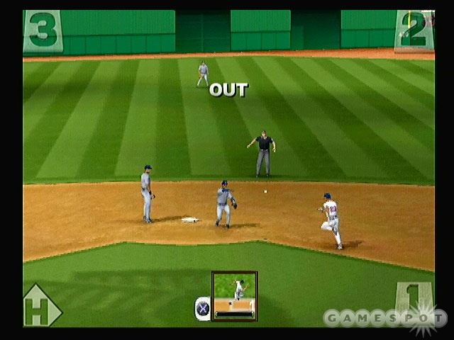 In the fielding view, baserunning windows let you keep track of base runners.