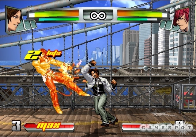The 3D backgrounds are really the only evidence that The King of Fighters NeoWave isn't just another old NeoGeo fighting game.