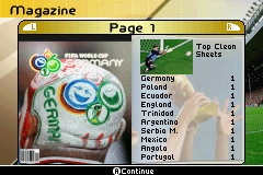 2006 FIFA World Cup for the GBA may have a slick menu presentation...