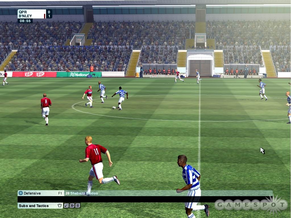 Every match in the game is played out convincingly on a 3D pitch.