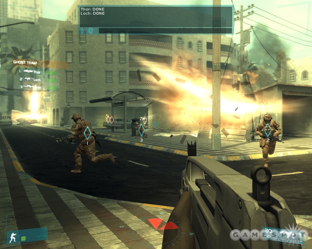 Lead up to three other players online in the intense co-op mode.
