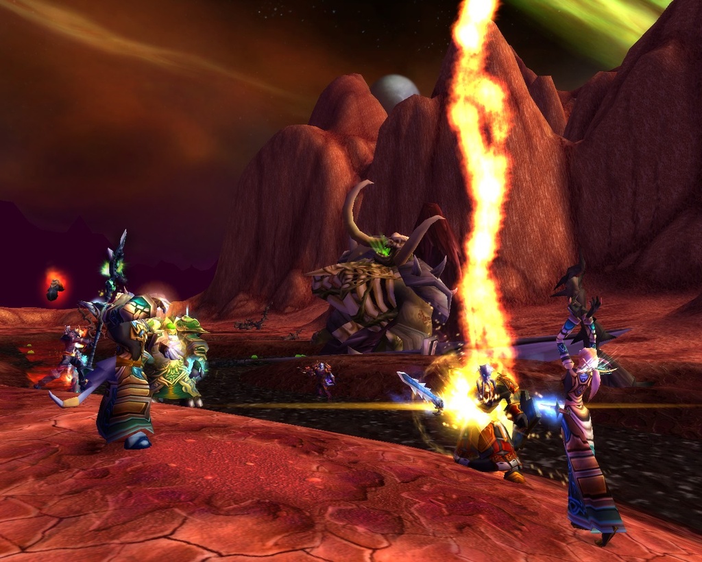 The Outland is all that remains of the Draenei's world, Draenor.
