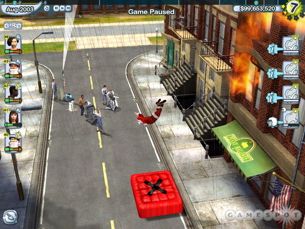 Stunts & Effects will let you make some intense action scenes, like Santa diving off a building.