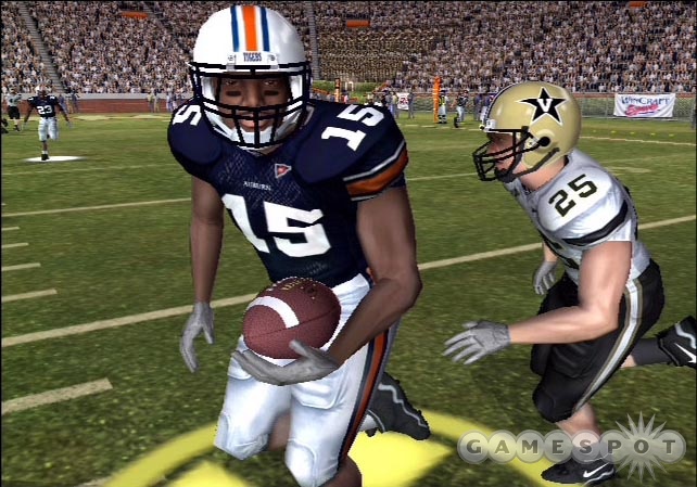 Smile for the camera. NCAA 07 features plenty of new running animations.
