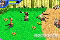 In yard-based levels, you can brutalize cats and dogs with a golf club.