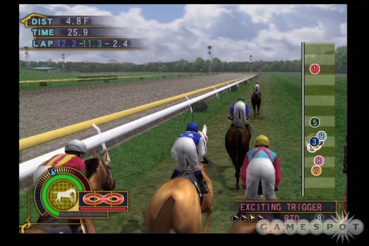 Despite the inclusion of a theme park, there's nothing too festive about Gallop Racer 2006.