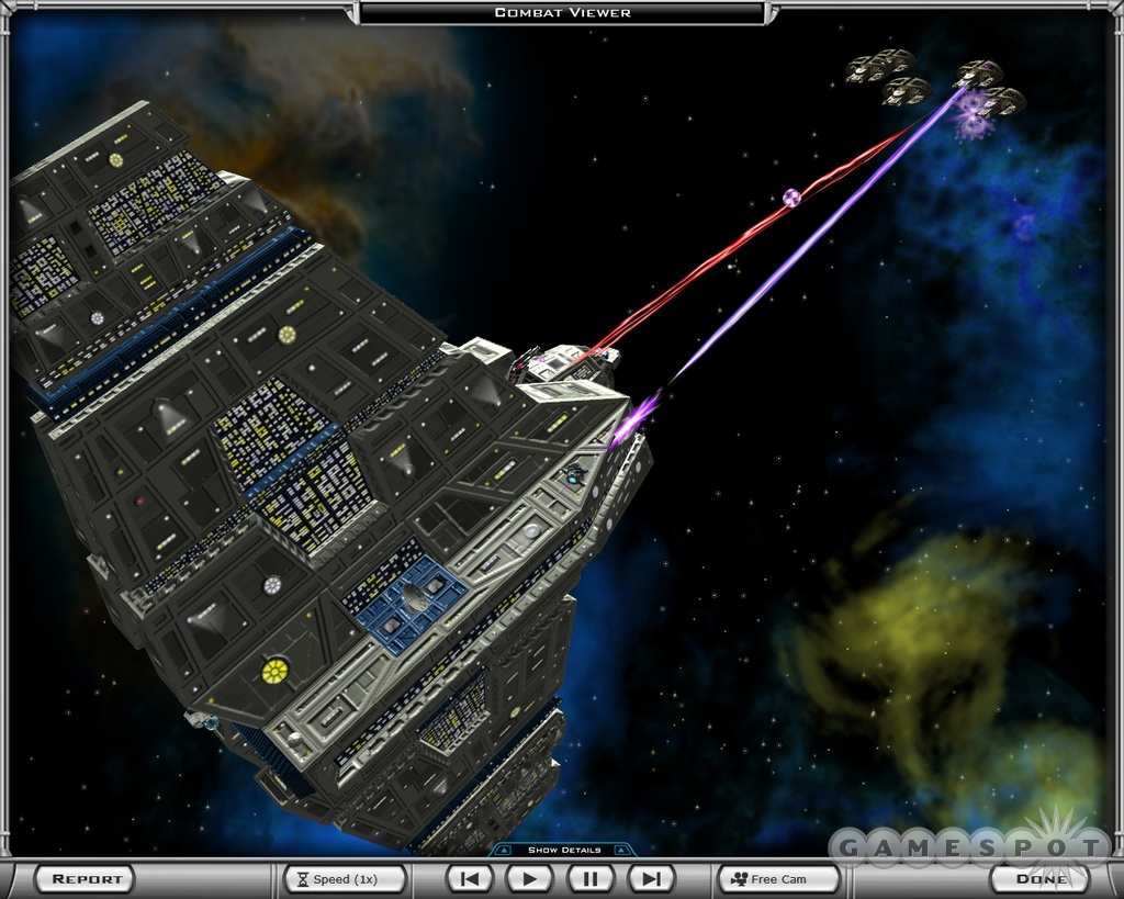 You'll get into bigger, more-complex battles in the expansion pack for Galactic Civilizations II.