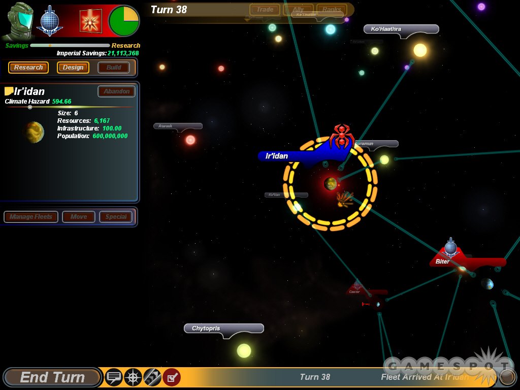 Sword of the Stars combines turn-based strategy with real-time space battles.