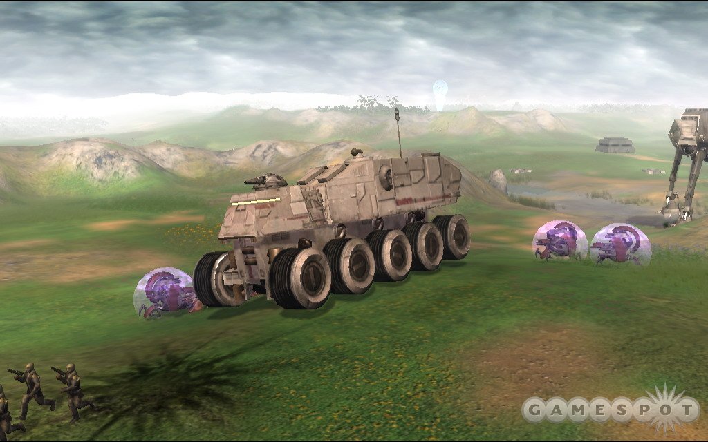 The huge juggernaut is one of the new ground units.