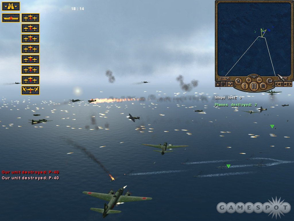 The other aspect of Pacific Storm is the real-time tactical battles.