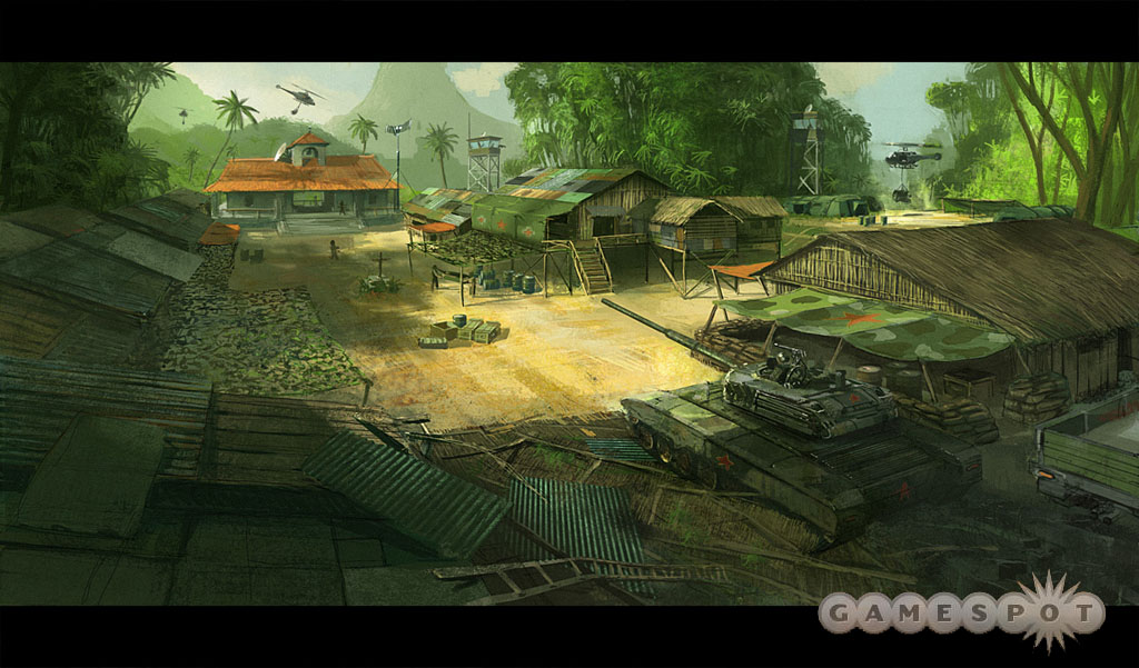 You can expect to see expansive environments like the one depicted in this concept art image.