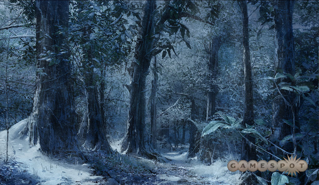 Crysis will offer environments like the frozen jungle shown in this concept art image.