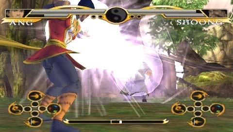 The different fighters can transform into various creatures, but most of the attacks are identical.