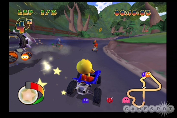 Pac-Man fever reaches coma-inducing levels in this utterly unchallenging kart racer.