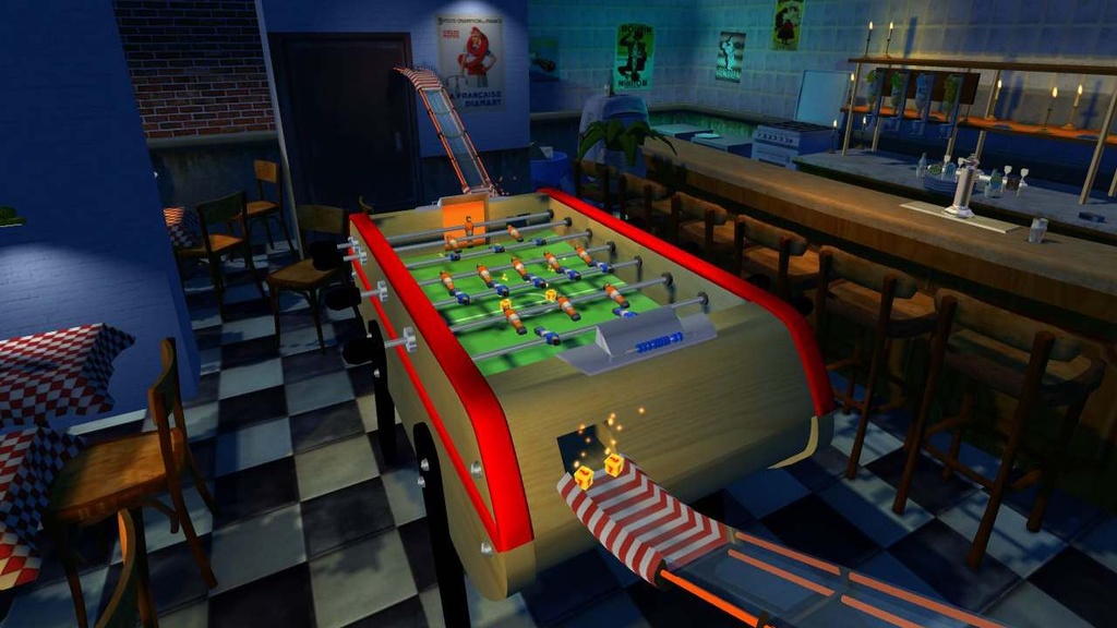 If this were actual foosball, it might actually be fun.