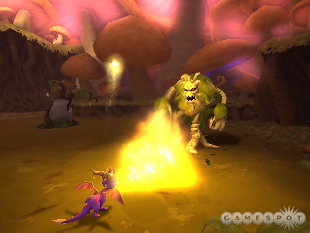With a combination of long-range and melee attacks, Spyro can kick copious amounts of enemy butt.