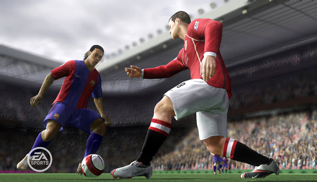 FIFA 07 is getting a new engine this year, and series vets will probably like the change.