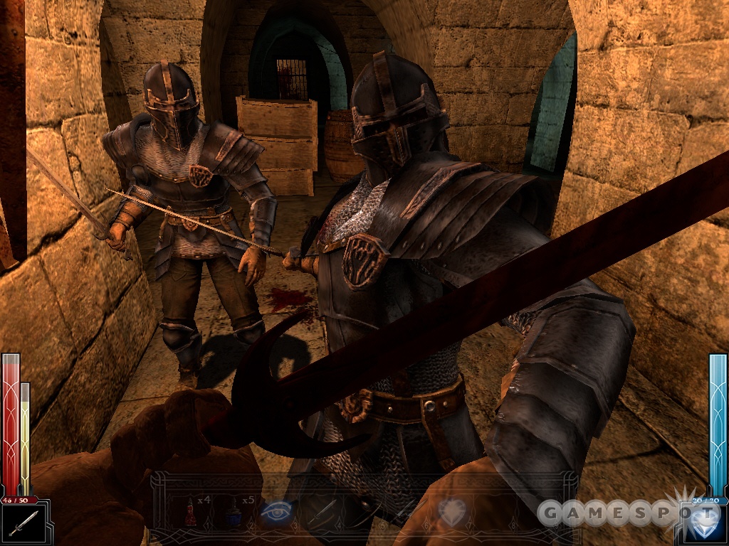 Dark Messiah's battle system is so open-ended, you can play the game as a big, tough knight in shining armor, kind of like these guys.