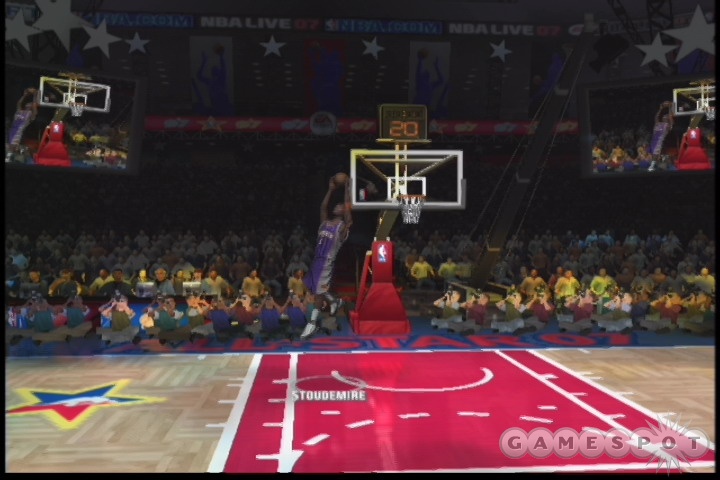 The slam-dunk contest is one of the game's highlights