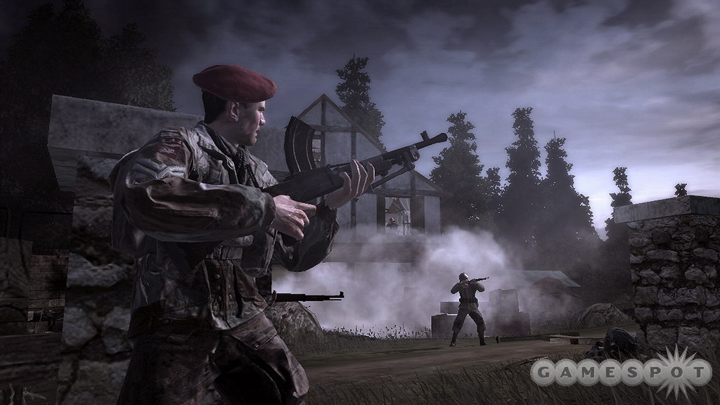 Four Allied nationalities--American, British, Canadian, and Polish--are represented in Call of Duty 3's depiction of the Normandy Breakout campaign.