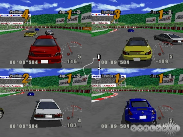 Four-player split-screen racing will be available with the game.