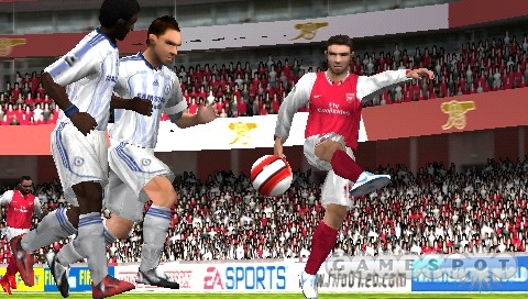 The ball physics in FIFA 07 are a big improvement over those in last year's game.