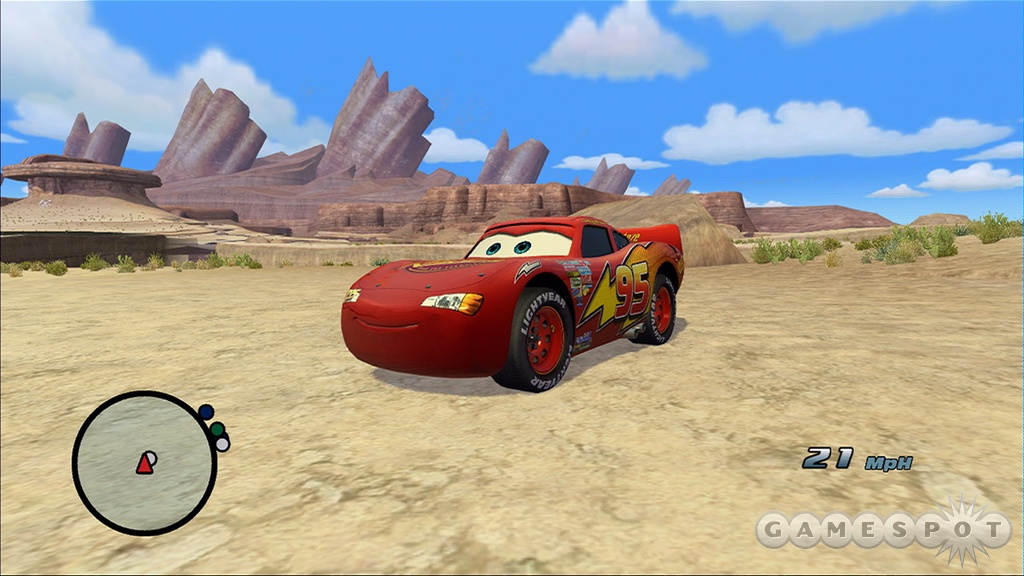 Those cute, cuddly cars come to the Xbox 360 in THQ's Cars.