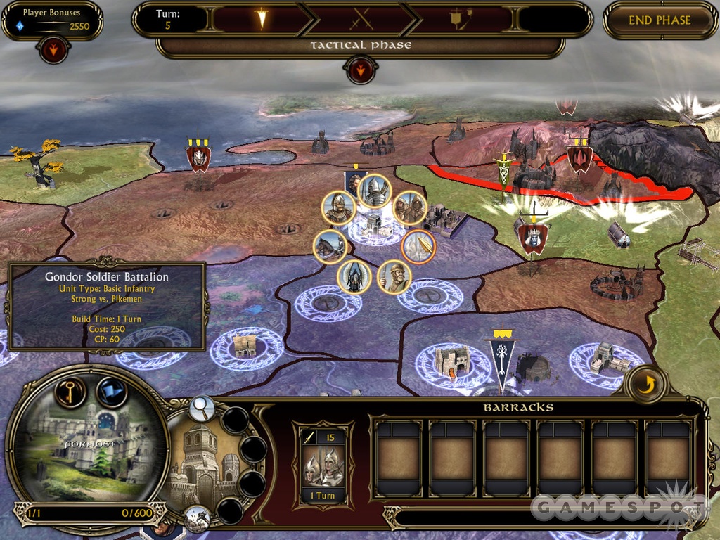 The new War of the Ring dynamic campaign features more persistence because you can now take armies from a battle to the strategic map.