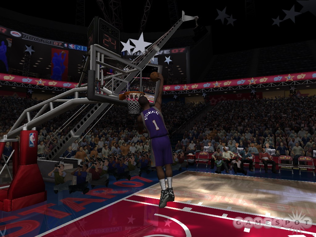 The slam-dunk contest is one of the game's highlights.