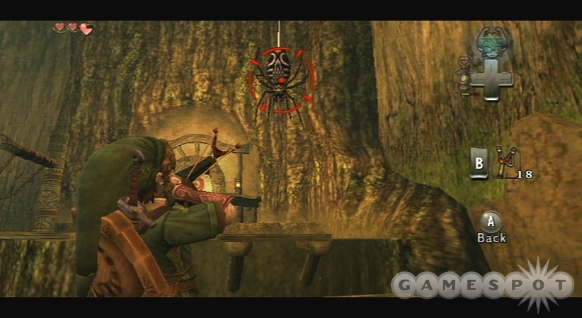 Most of the weapons and items you'd expect to see in a Zelda game are back in Twilight Princess.