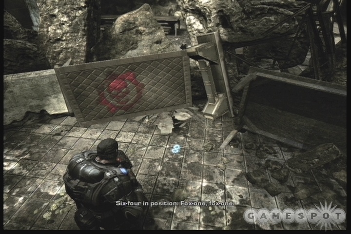 Cogtags are always found near these red Gears signs.