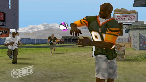 Chad Johnson brings his receiving game to a video game: NFL Street 3 is the second PSP appearance for the series.