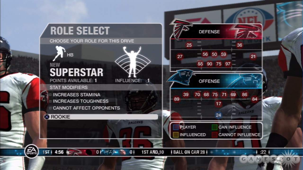 The new superstar mode inarguably benefits from the new role and influence system.