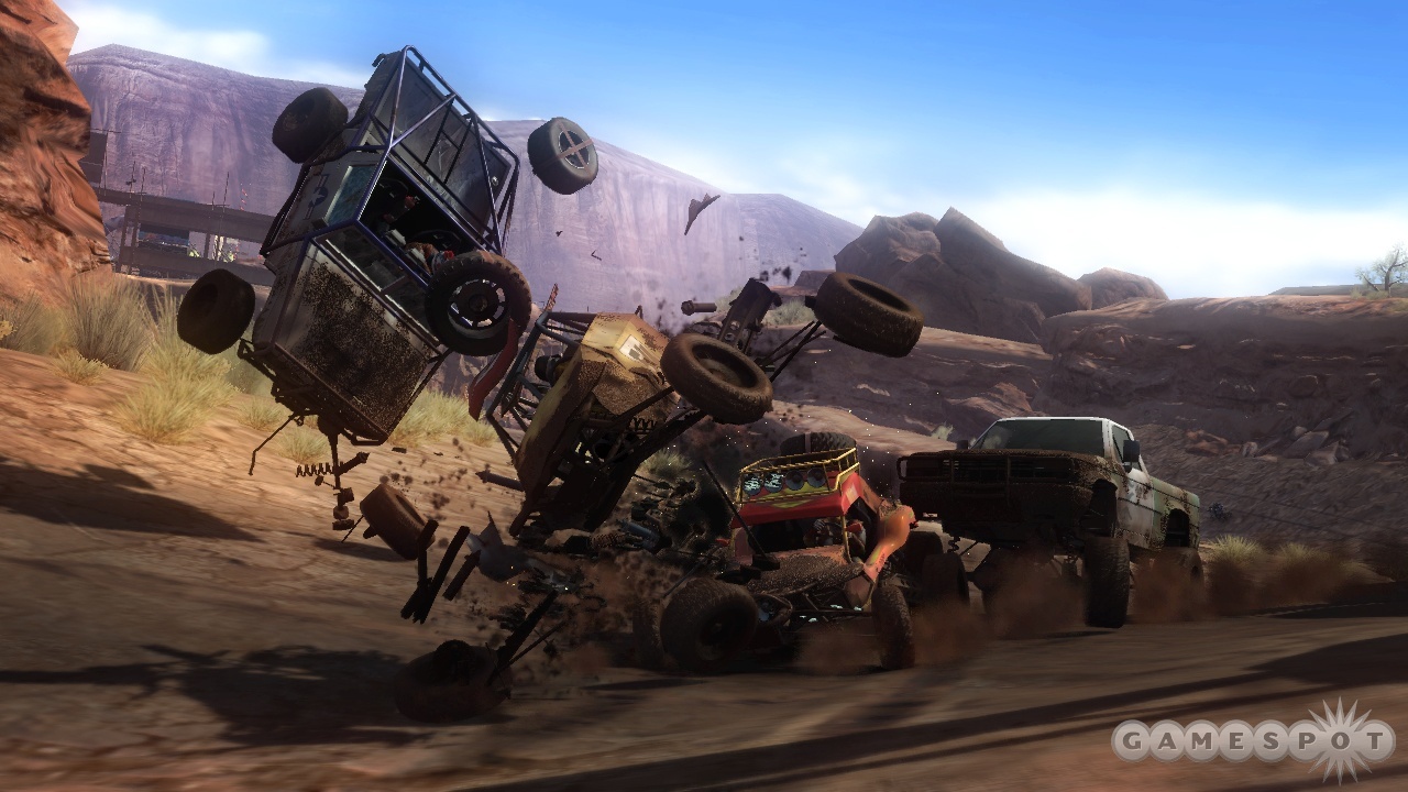 Sure, it's mostly about the racing, but MotorStorm's crashes are something to behold.